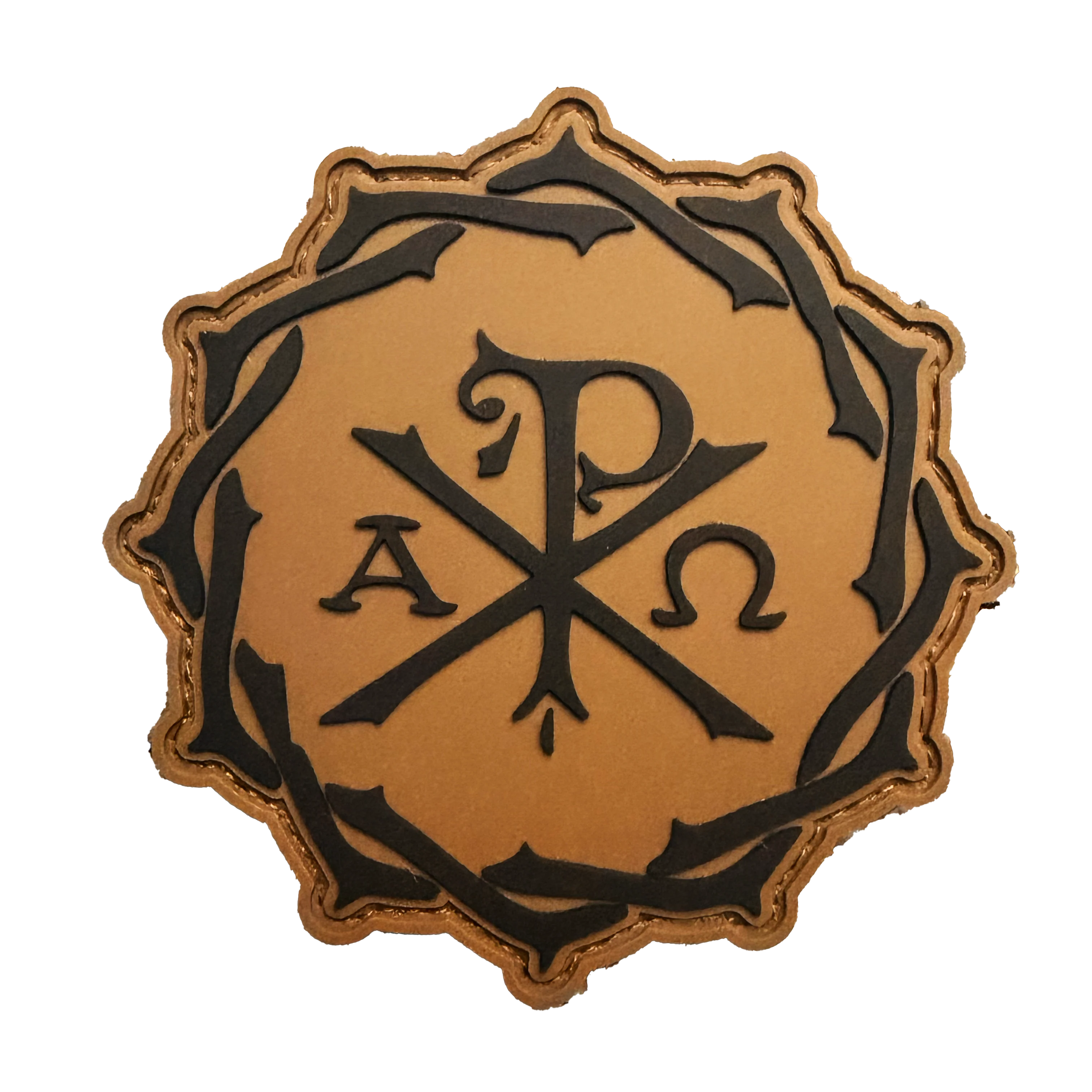 Chi Rho Crown of Thorns PVC Morale Patch - Image 2