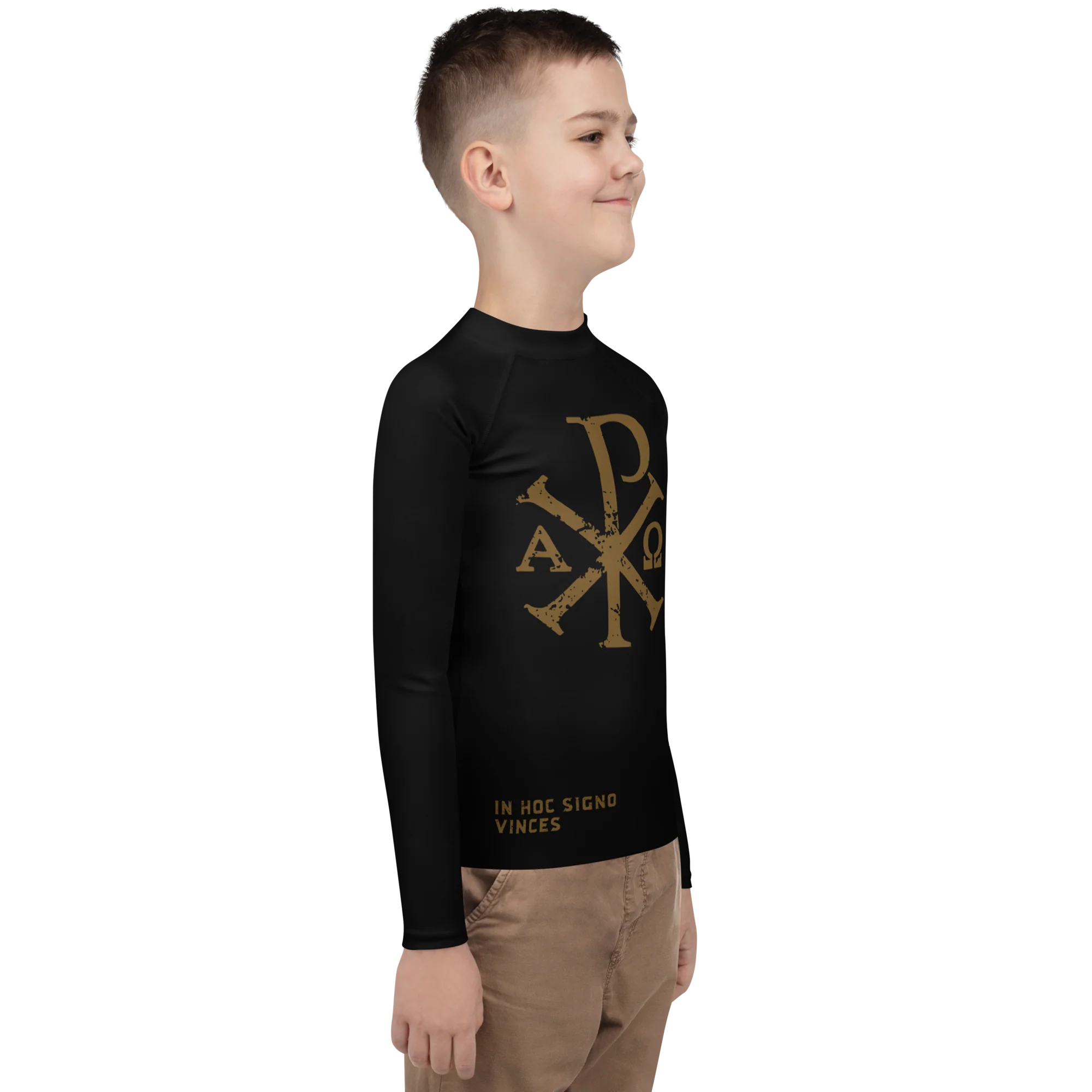 Chi Rho - Youth Rash Guard - Image 4