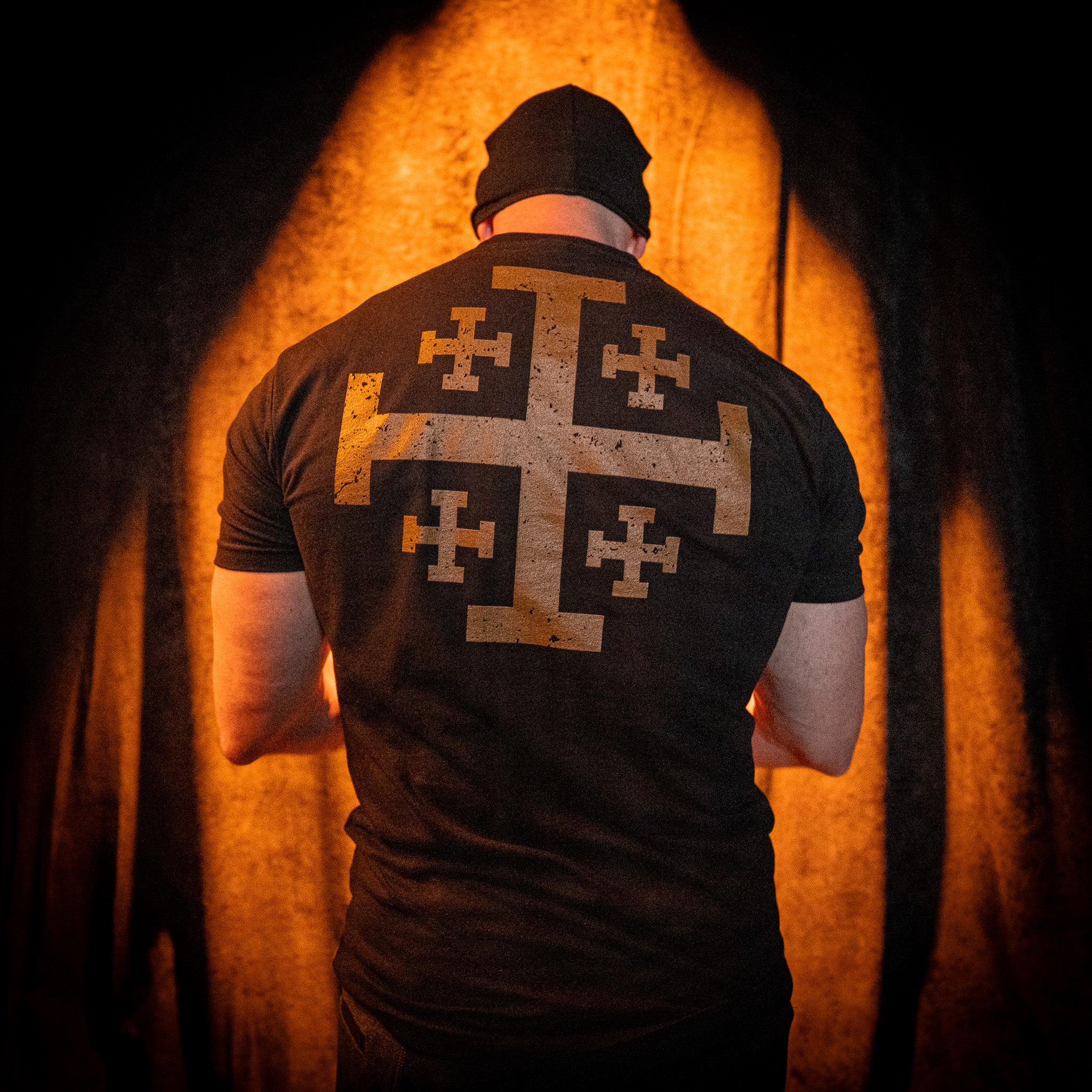 Deus Vult Powerlifter Fitted T-shirt - Image 5