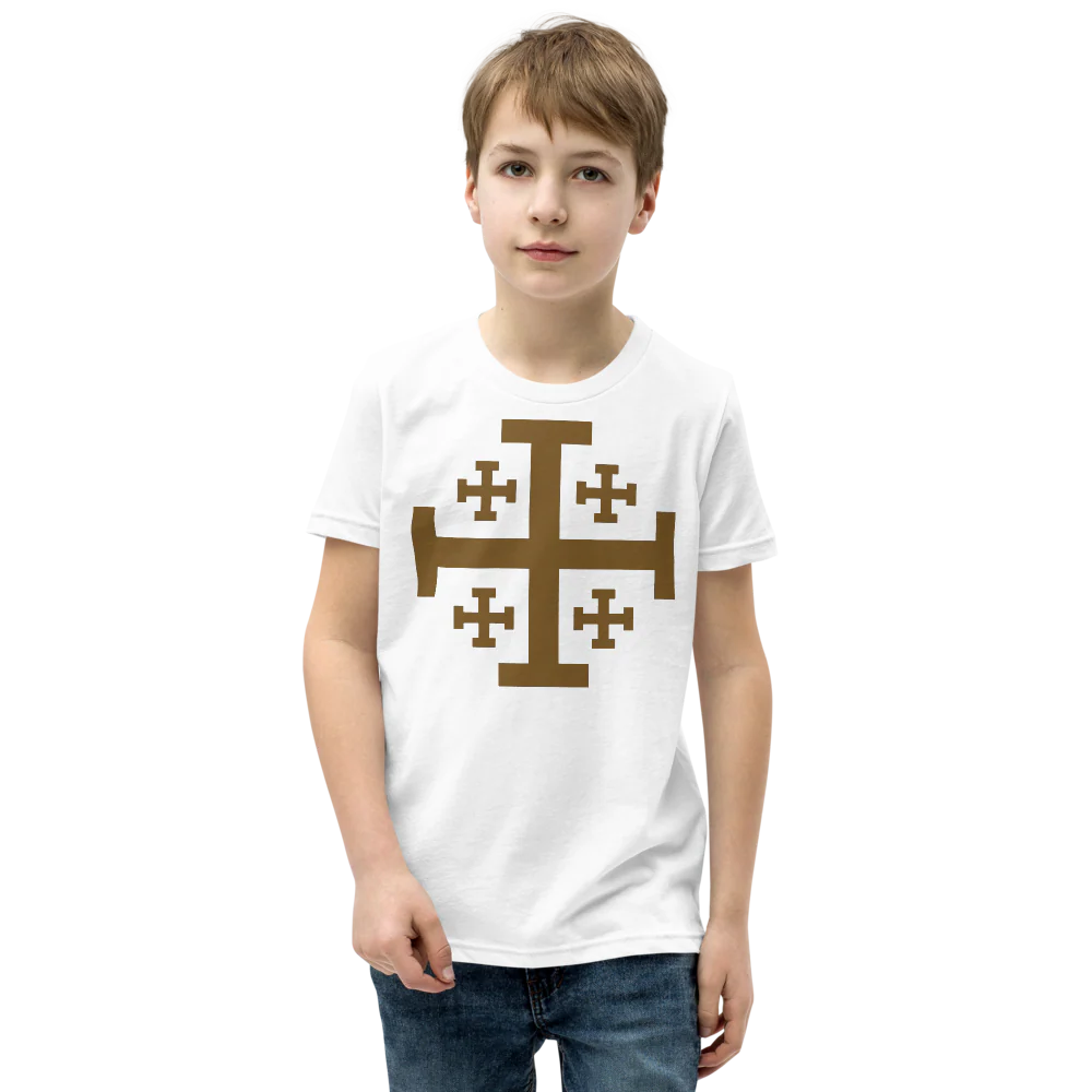 Jerusalem Cross Kids Tee - Image 5