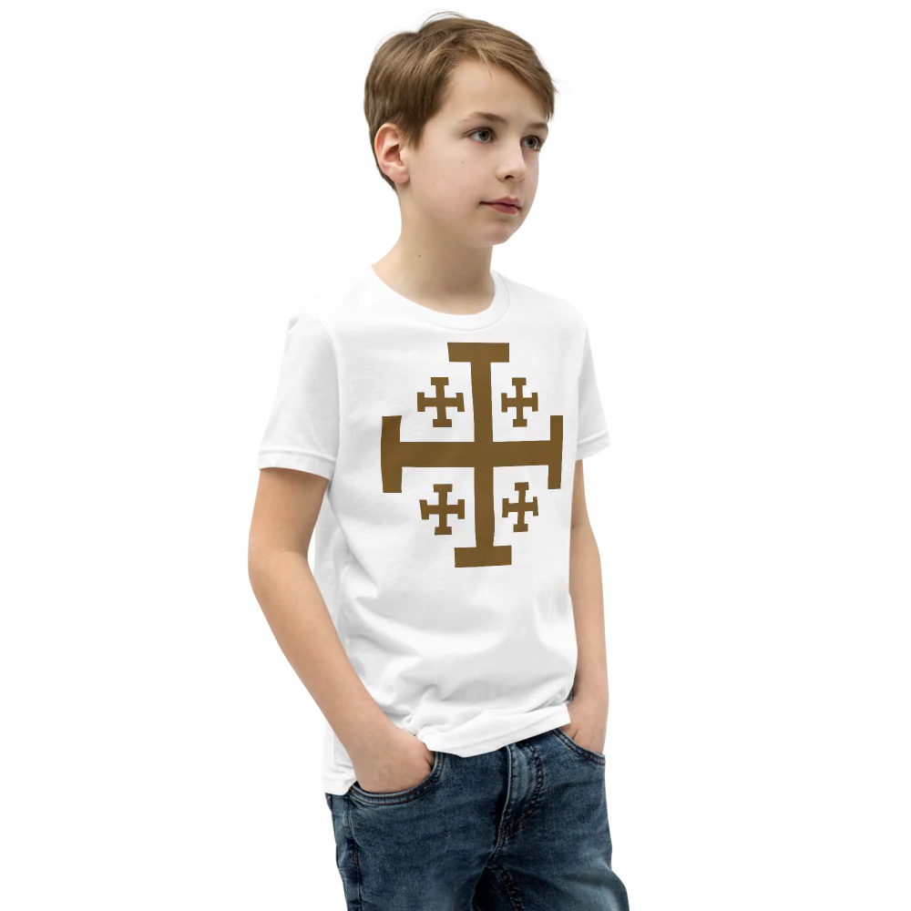 Jerusalem Cross Kids Tee - Image 6