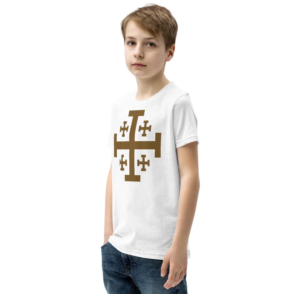 Jerusalem Cross Kids Tee - Image 7