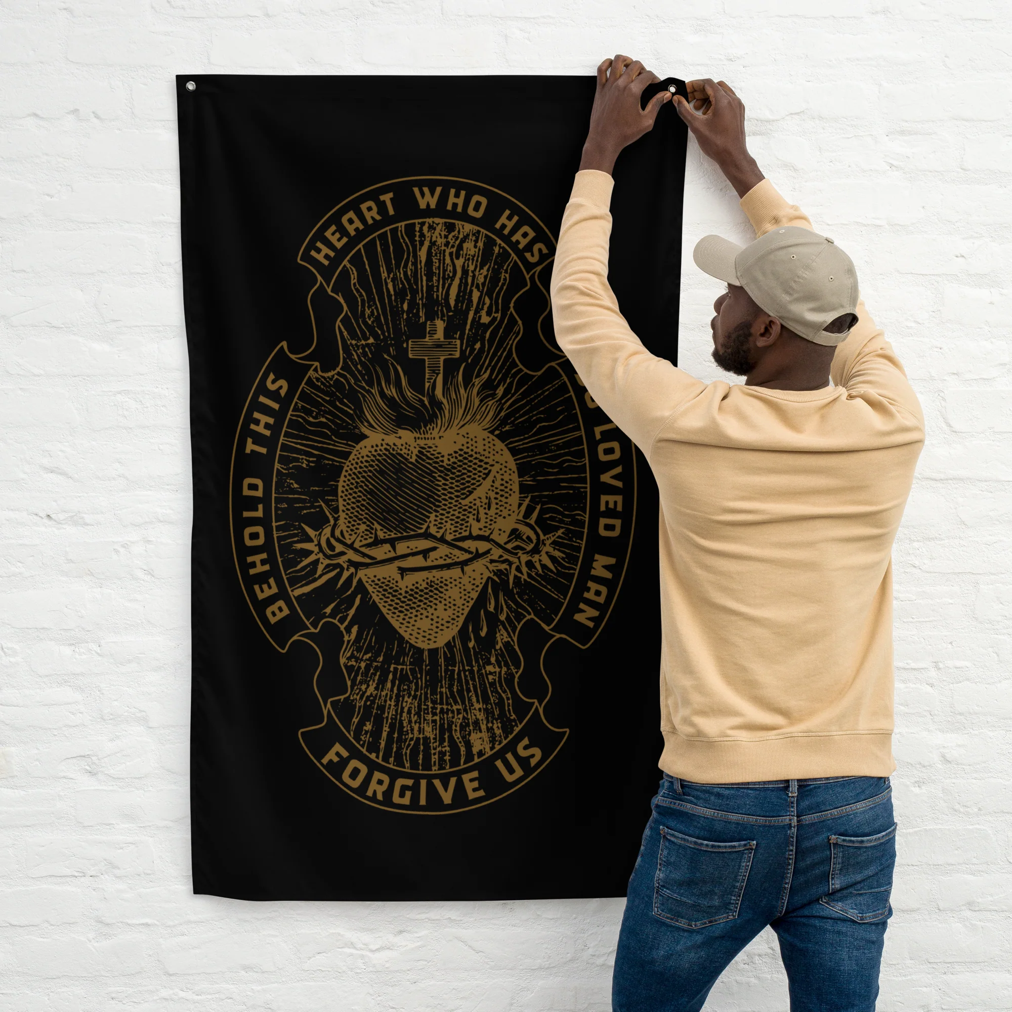 Sacred Heart Flag - Image 2