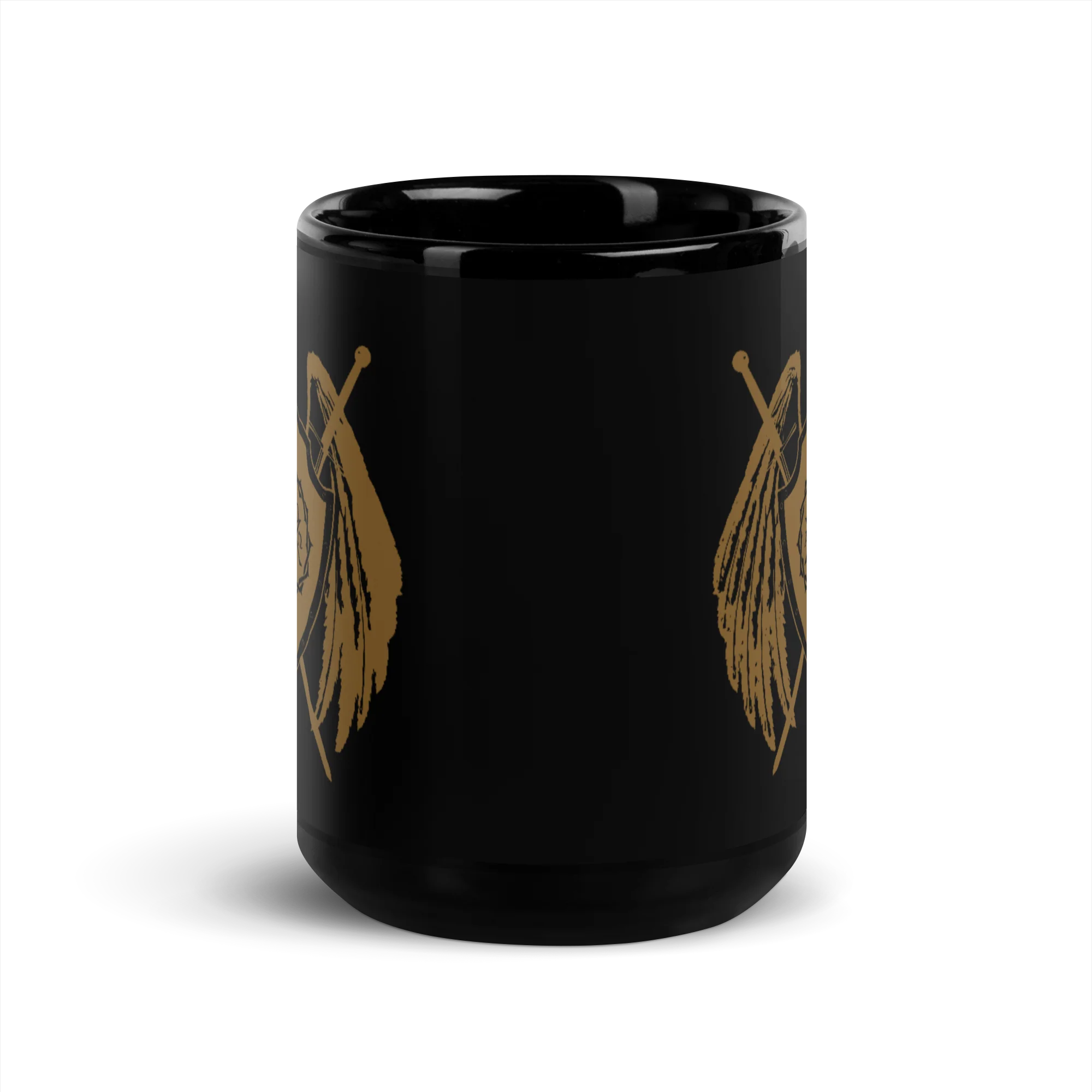 Sanctus Black Glossy Mug - Image 8