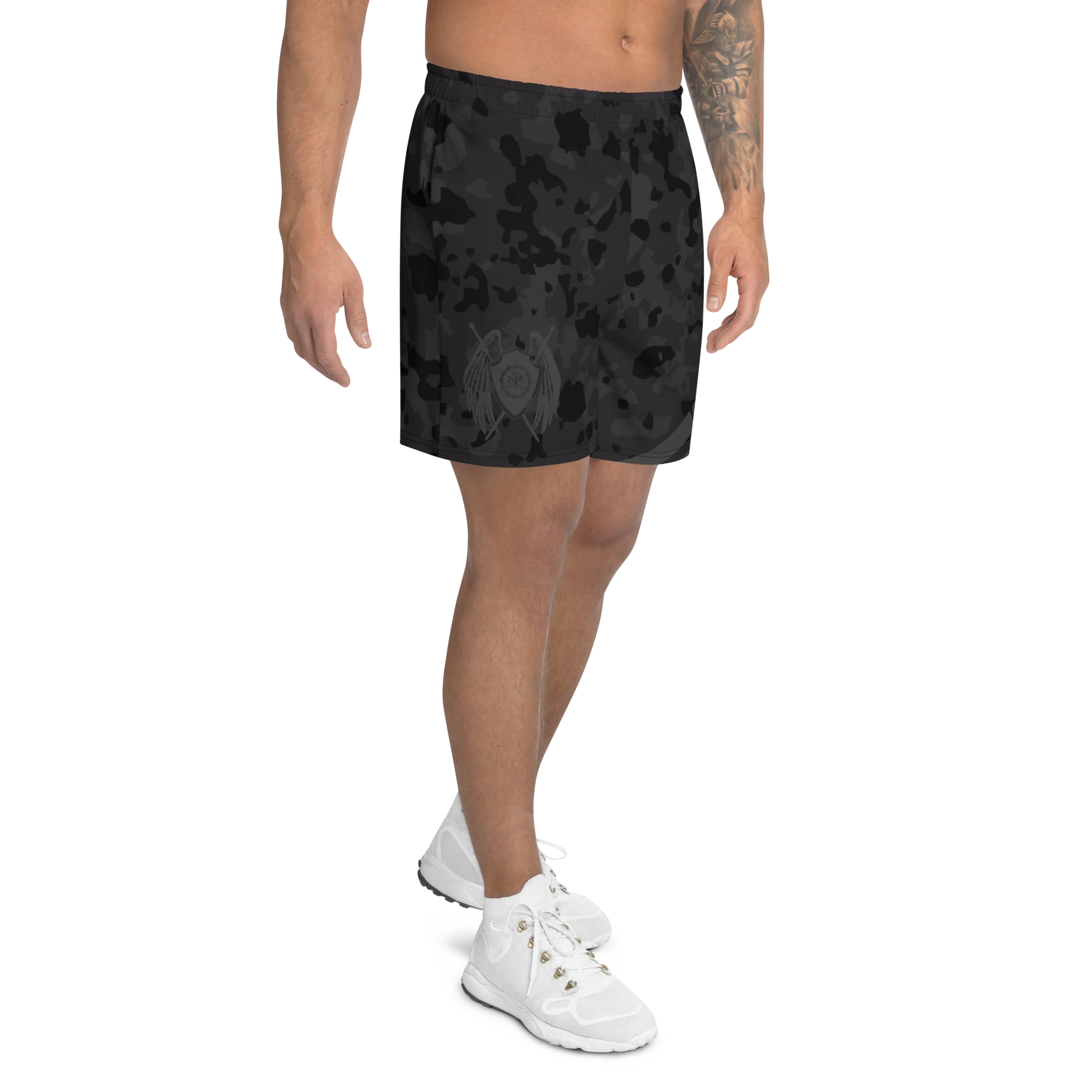 Sanctus Black Multicam Athletic Long Shorts - Image 4