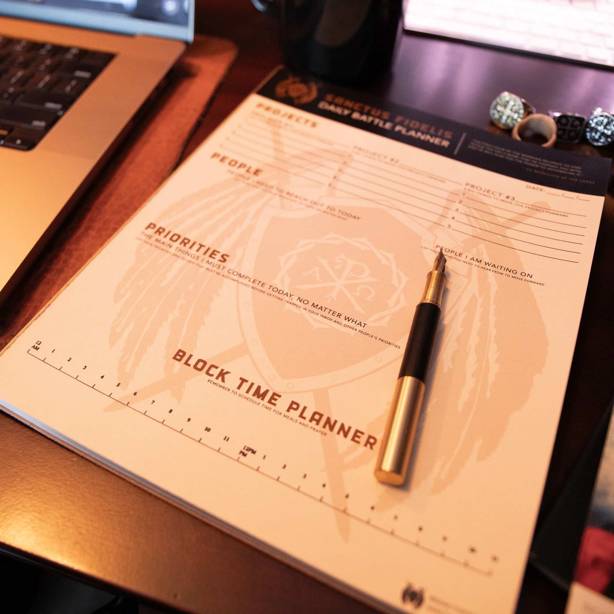 Sanctus Fidelis Daily Battle Planner Notepad - Image 3