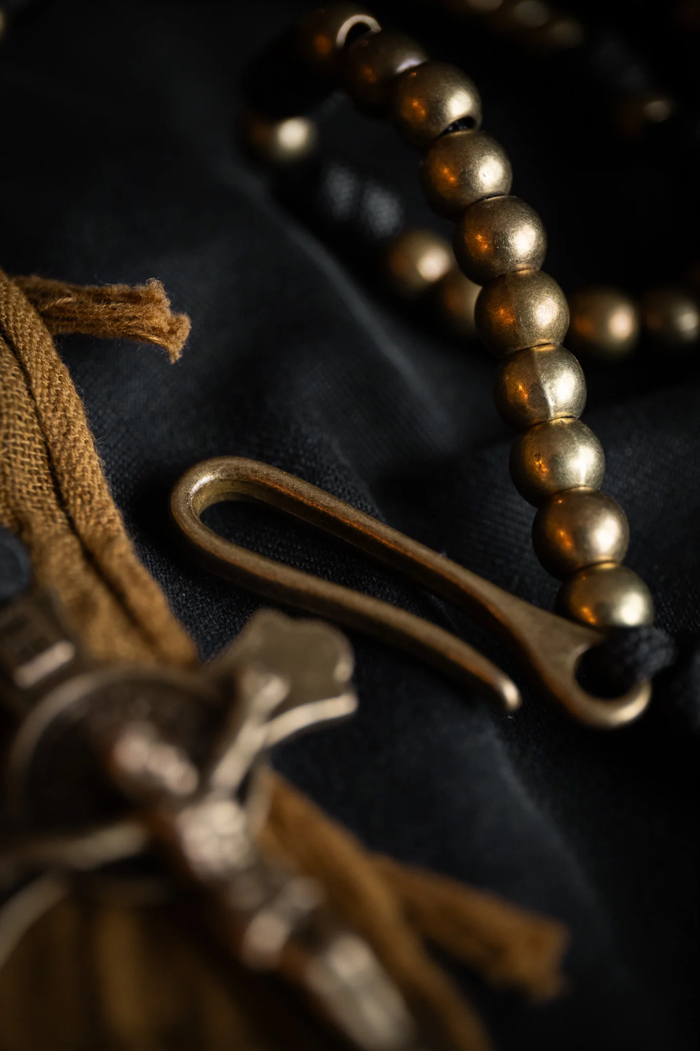 Sanctus Open Carry Belt Rosary  MKII - Black & Brass - Image 9