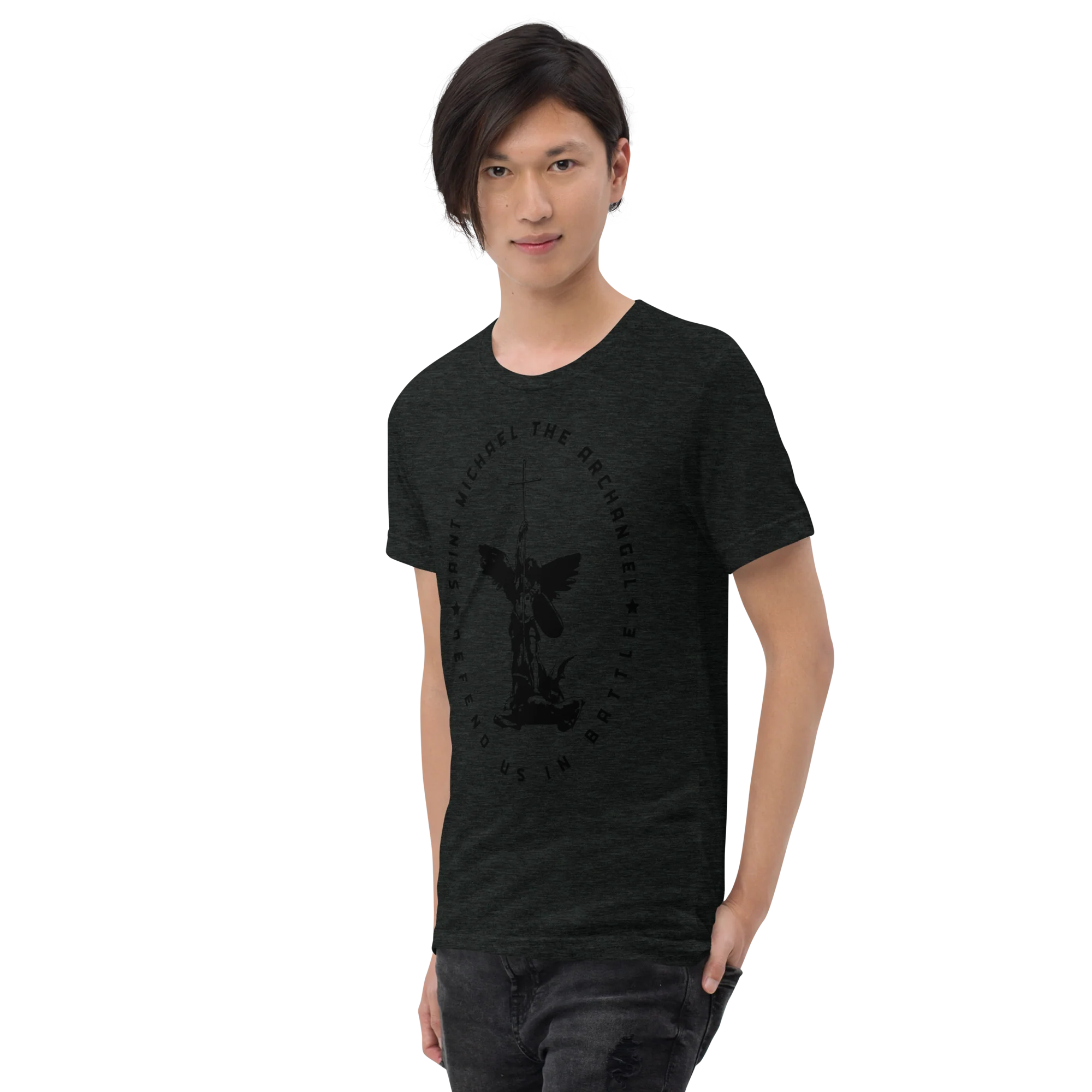 St. Michael Tri-Blend t-shirt - Image 11