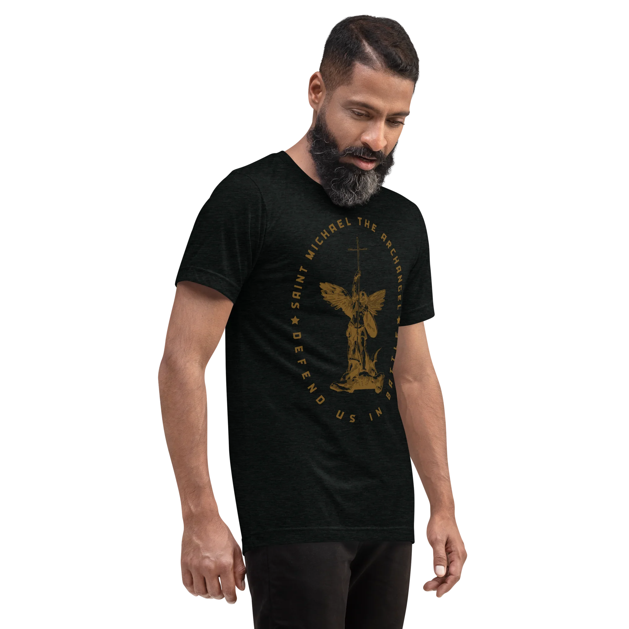 St. Michael Tri-Blend t-shirt - Image 3