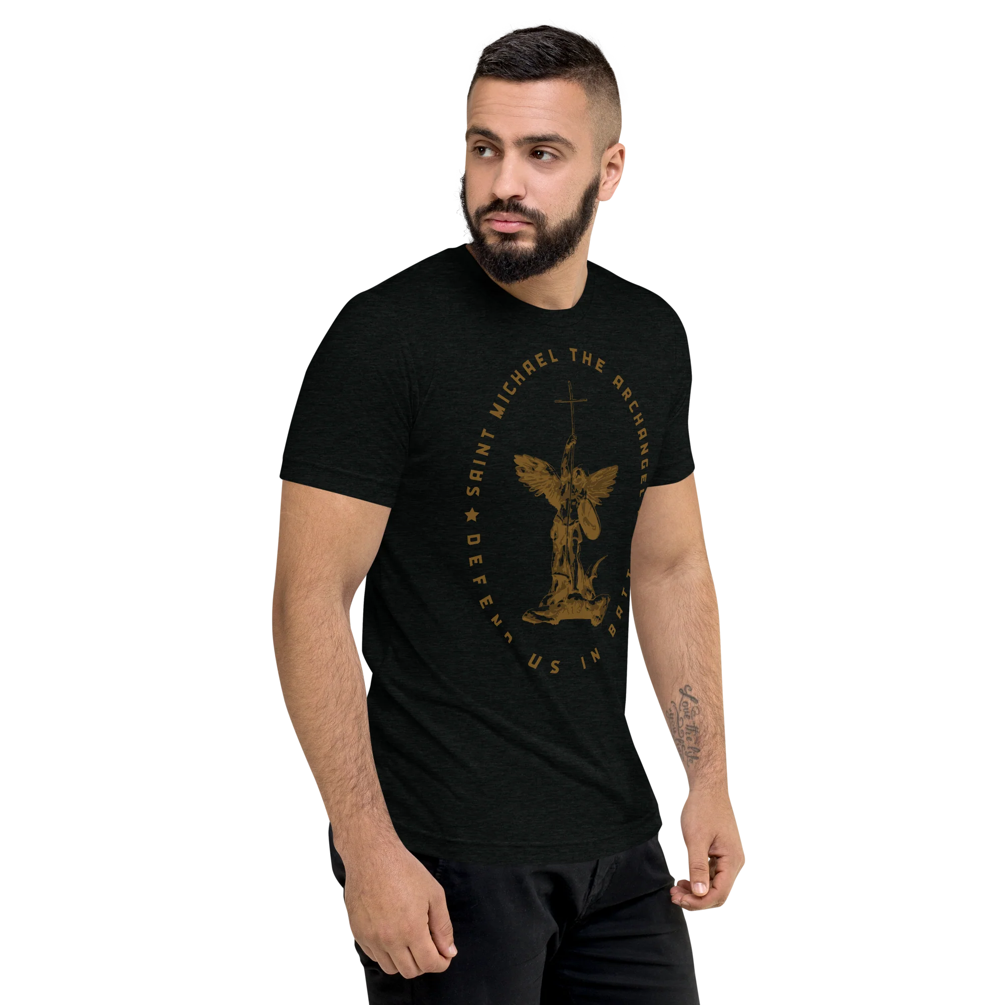 St. Michael Tri-Blend t-shirt - Image 4