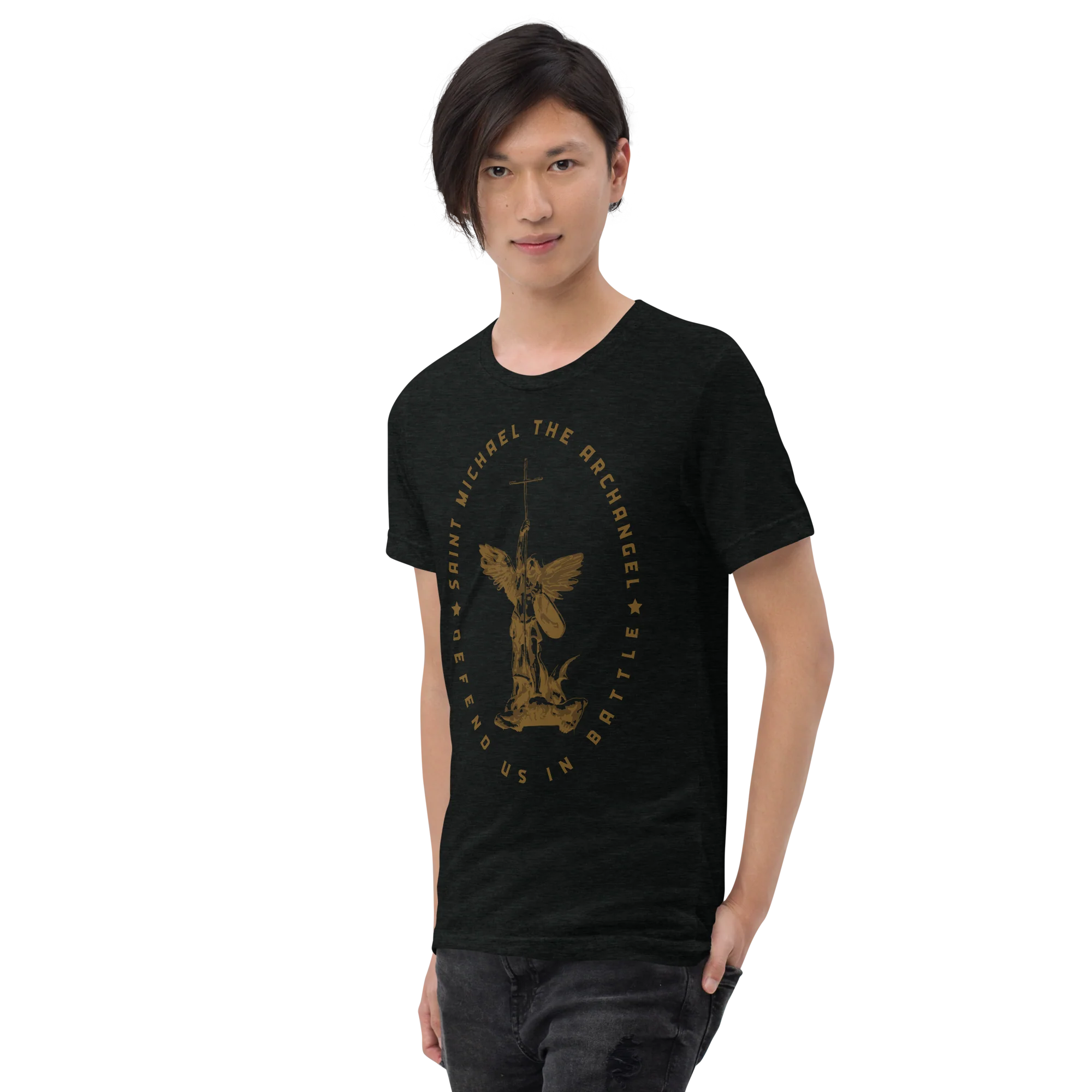 St. Michael Tri-Blend t-shirt - Image 5