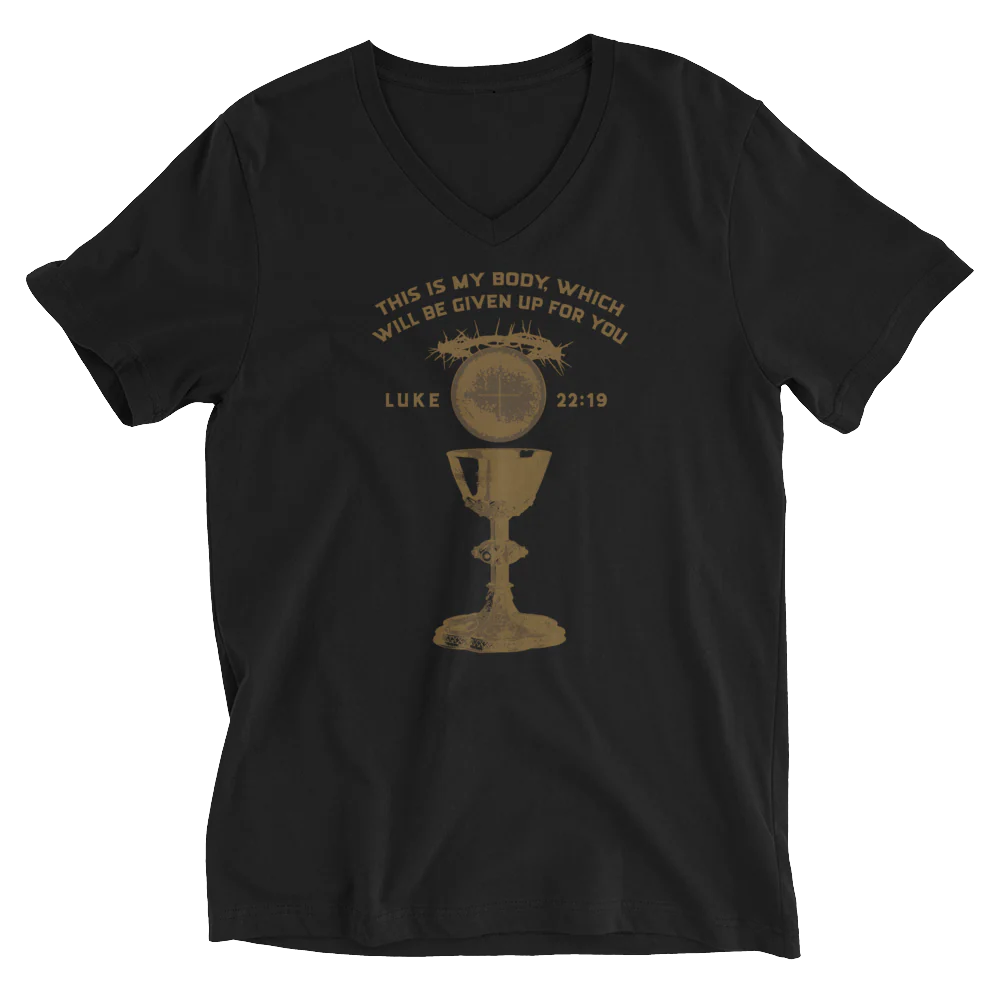 Unisex Short Sleeve V-Neck T-Shirt