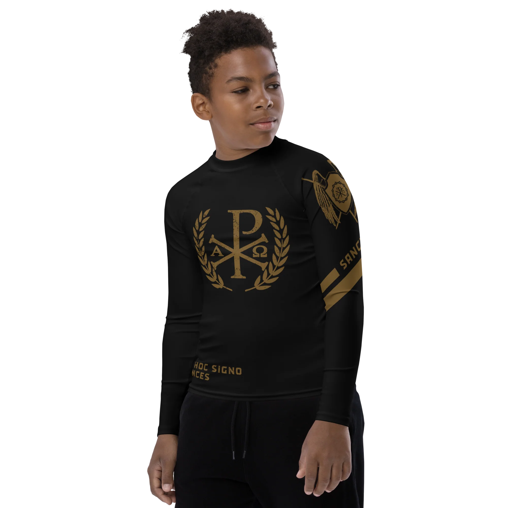 Victory Chi Rho - Youth Rash Guard - Image 3