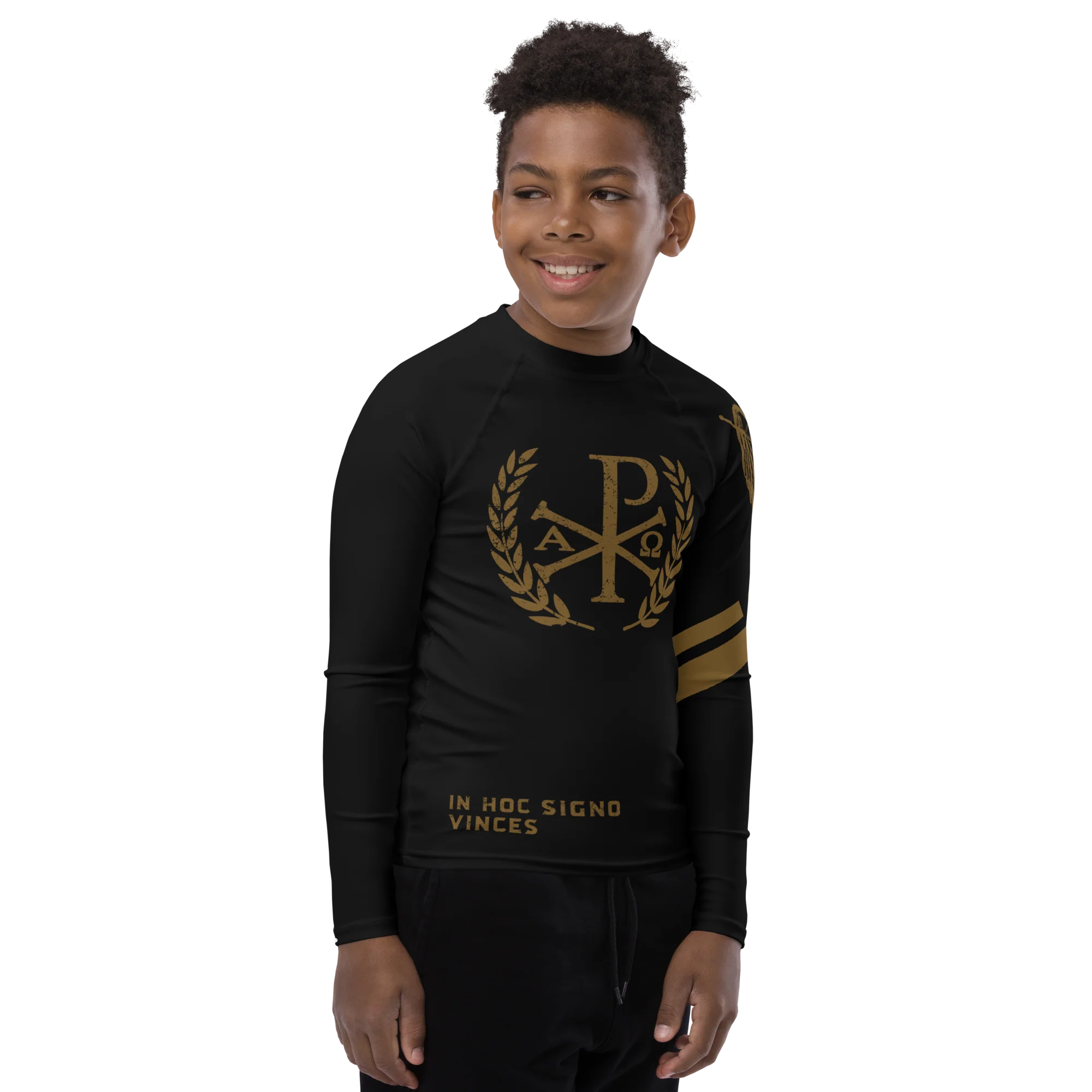 Victory Chi Rho - Youth Rash Guard - Image 4